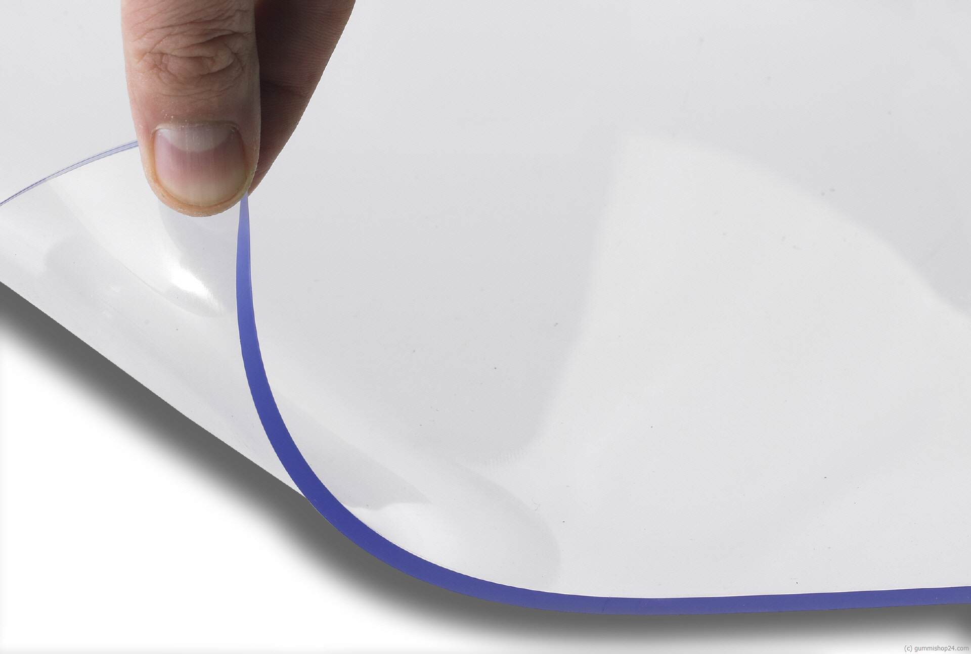PVC glasklar durchsichtiger Streifenvorhang Lamellenvorhang 3mm 30cm 