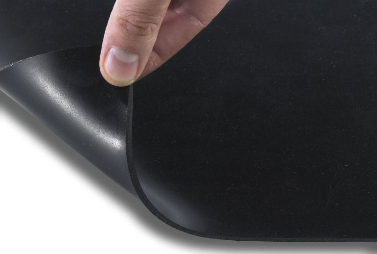 Gummimatte glatt