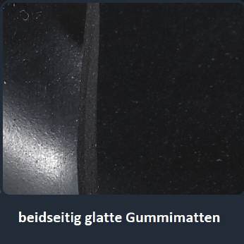 glatte Gummimatten