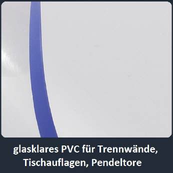 PVC, weich, glasklar